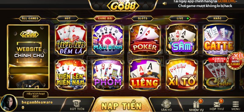 Go88 - Chơi game bài bất tận nhận thưởng đỉnh cao