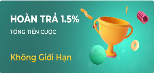 Trang Chủ 56 Hoàn trả lên đến 1.5% tiền cược